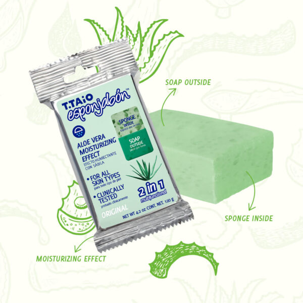 ESPONJABON Aloe Vera - Moisturizing Effect - Image 4