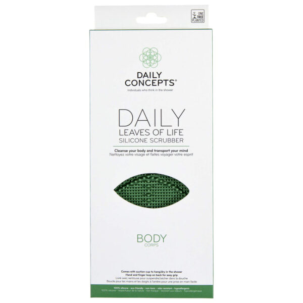 DAILY CONCEPTS Daily Leaves Of Life Body Silicone Scrubber