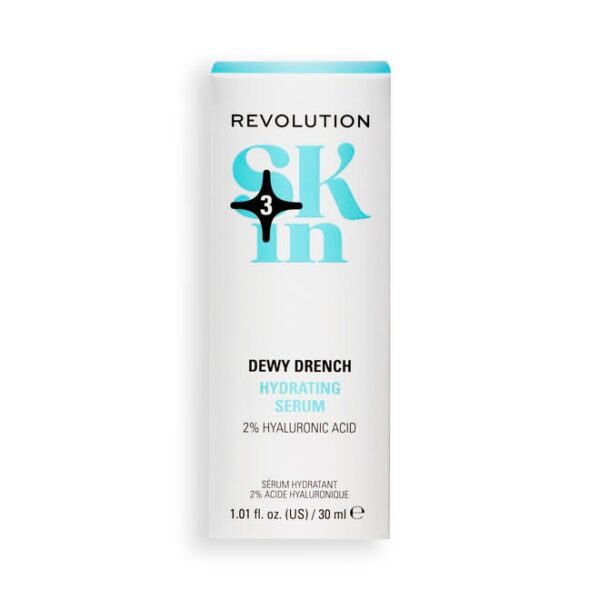 REVOLUTION Skin Dewy Drench 2% Hyaluronic Acid Hydrating Serum 30ml - Image 6