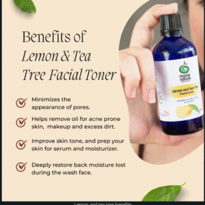 ORGANIC NATURALS Lemon And Tea Tree Toner